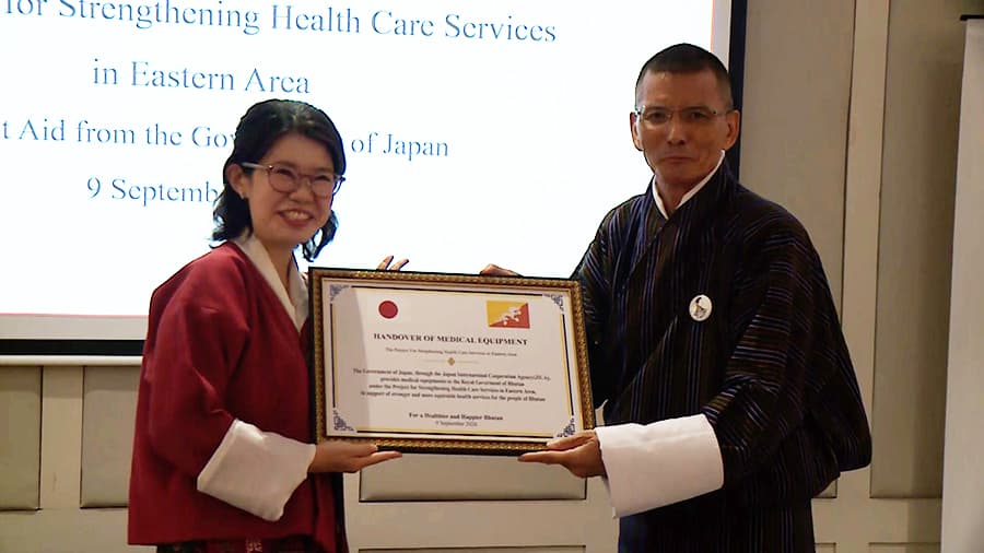 Japan provides nearly Nu 300 M worth health equipment to hospitals in eastern Bhutan